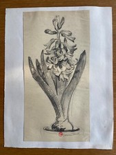 Suzanne Tourte, le pot de Jacinthes