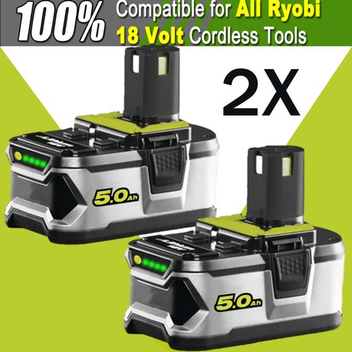 0ah pour ryobi batterie - 2x, 5,0ah