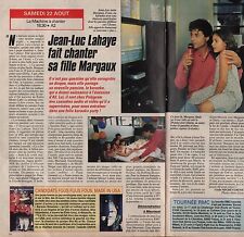 Coupure de presse Clipping 1992 Jean Luc Lahaye et sa fille Margaux (1 page 1/2)