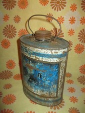 Début XXe Ancien BIDON EAU BENITE NOTRE DAME DE LOURDES ND en METAL et VERRE