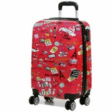 Valise cabine 4 roues 55 cm  "Bon voyage"