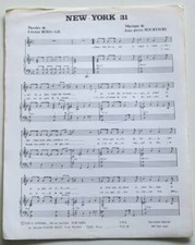 Partition vintage sheet music