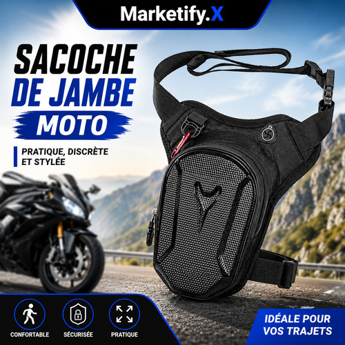 Sacoche jambe moto - jambe, sac
