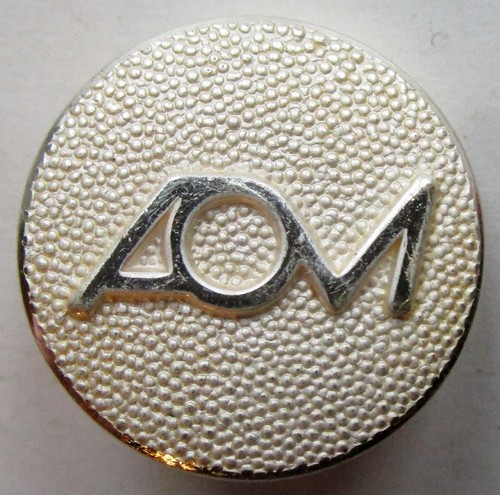 Bouton plat métal argenté - en,