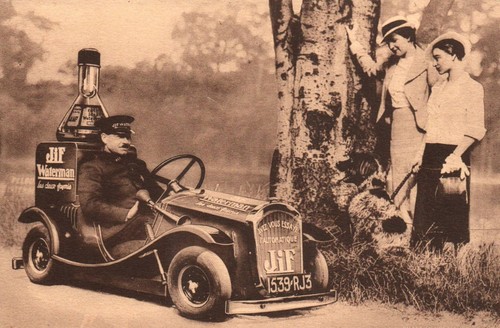 Carte postale publicitaire jif - carte,