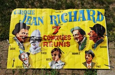 affiche cirque Jean RICHARD 1968 clowns