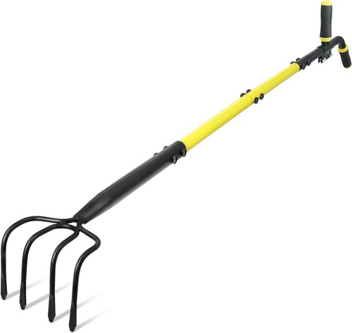 Tine cultivator rake with - 4-tine,