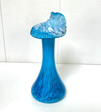 VASE VERRE DE CLICHY bleu
