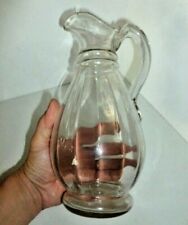 JOLI PICHET EN VERRE NORMAND  soufflé  à la bouche   