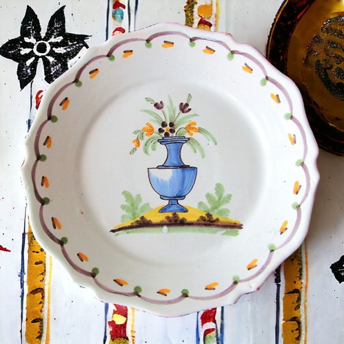 Nevers assiette faïence - nevers., en