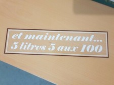 Sticker autocollant "5 litres