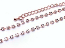 Or Rose Strass Diamant Femmes
