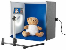 Studio photo avec trépied et spots