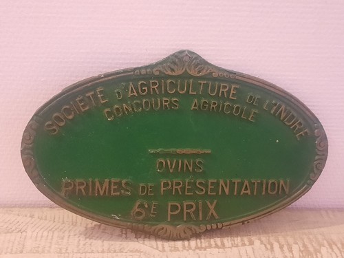 Plaque concours agricole indre - plaque,