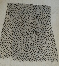 Écharpe Caroll - Motifs à Pois Léopard - Laine de Coton - Femme
