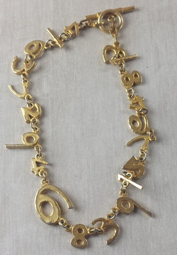 Ancien collier métal - collier,