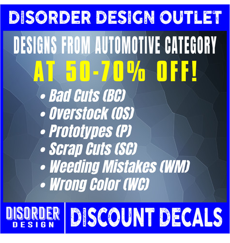 Discount decals automotive - discount,