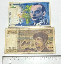Billets anciens de 20 et 50