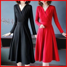 Femmes Midi Robe Jupe Trapèze