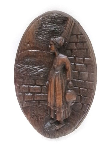 Médaillon chêne sculpté - en,