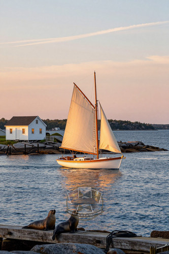 Classic wooden sloop cream - classic,