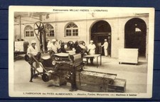 101124 EXCEPTIONNELLE CPA FABRIQUE DE PATES MILLIAT A LYON