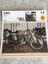 Morini 125 GP course 1952 Carte moto Collection Atlas Italie