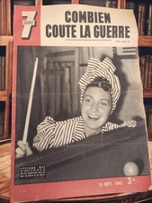 Magazine rétro 7 Jours 1940 ancien journal vintage collection presse d’époque