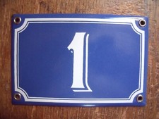 Plaque de rue émaillée