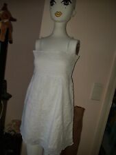  Robe blanche a bretelle a smock Boho t 44