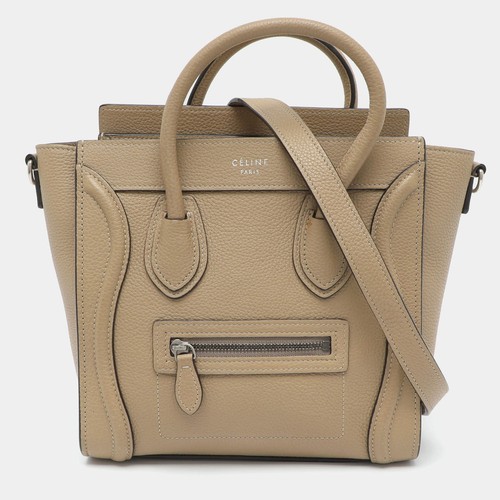 Sac fourre tout cuir - en, beige