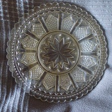 DESSOUS DE BOUTEILLE OU CARAFE EN VERRE . DIAMETRE 17,5  cm . PORTIEUX ??????.