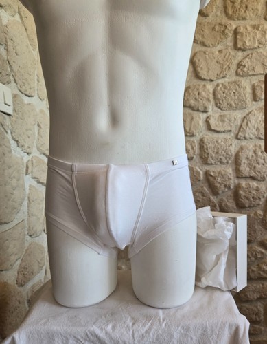 Mini boxer blanc - , soie