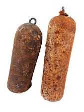 PAIRE DE POIDS D'HORLOGE