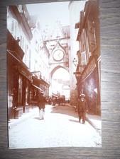PHOTO ANCIENNE VERS 1900 TOUR DE L'HORLOGE A AUXERRE