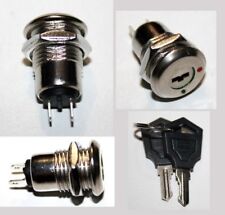 Mini Interrupteur contacteur à clé clef de contact 220v 12v K8 Long 24mm 6-6