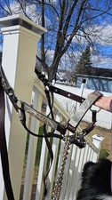 Vtg 90 CIRCLE Y Dark Leather