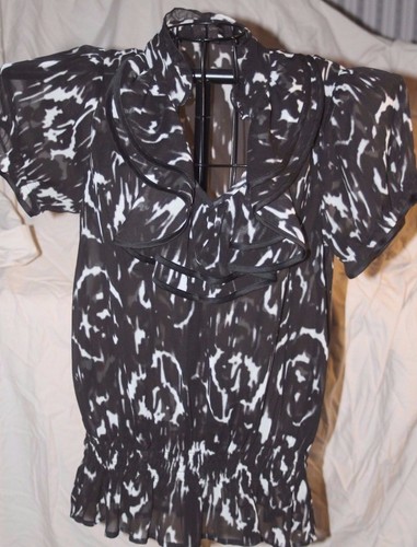 Limited black white sheer - &,