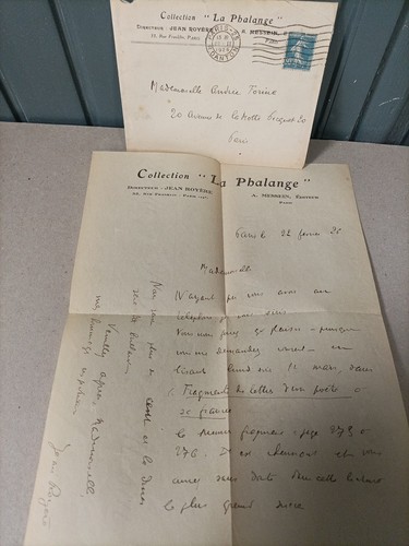 Lettres autographe jean - lettres, de