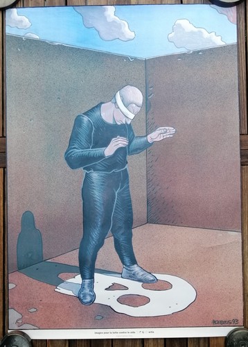 Affiche 1993 moebius - 1993, lutte