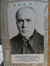 Image pieuse double pere maximilien marie kolbe