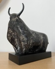 Sculpture taureau bronze - sculpture,
