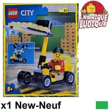 Lego Polybag City chariot élévateur fenwick Forklift Driver truck 952212 NEUF