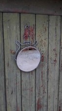 Petit miroir de maquillage circulaire à poser ou accrocher au mur