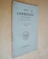 Revue de Comminges Pyrénées centrales Tome XVII Année 1902 4e trimestre