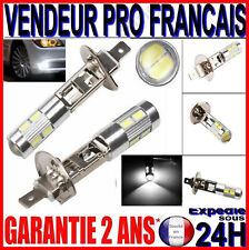 2 AMPOULES H1 LED A 10 SMD BLANCHE XENON 6000K POUR ANTI BROUILLARD AVANT EN 12V