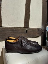 JM. Weston homme modèle basket 571 cuir marron foncé semelle gomme en 10,5 D