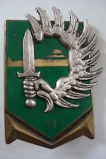 Insigne Parachutiste RESERVE MARINE 1-11 RENS SDECE FRAISSE