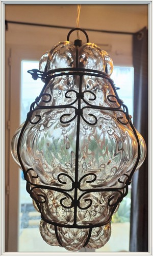 Magnifique lustre verre murano - verre,