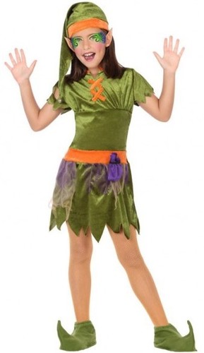 Déguisement fille lutin - lutin, vert